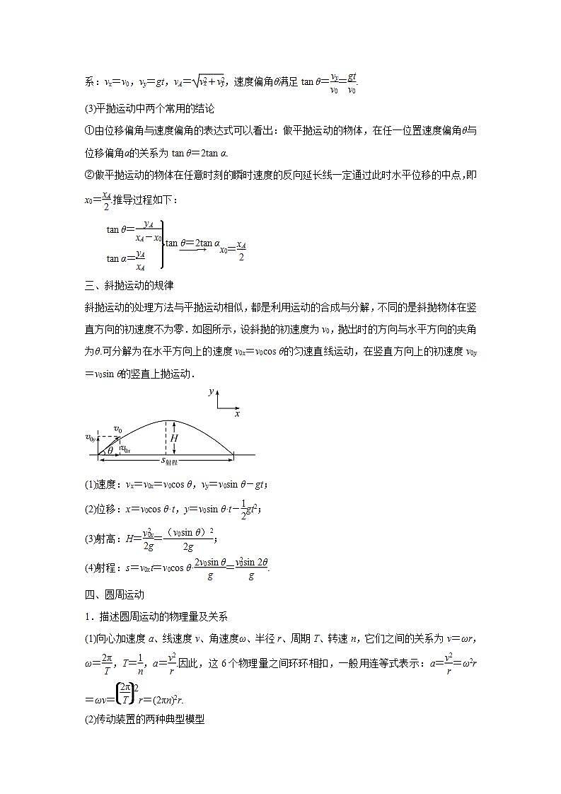 2020-2022近三年高考物理真题汇编（山东专用）专题04 曲线运动+答案解析03