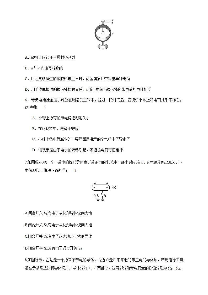 高中物理人教必修三9.1 电荷（练习题）（原卷版）02
