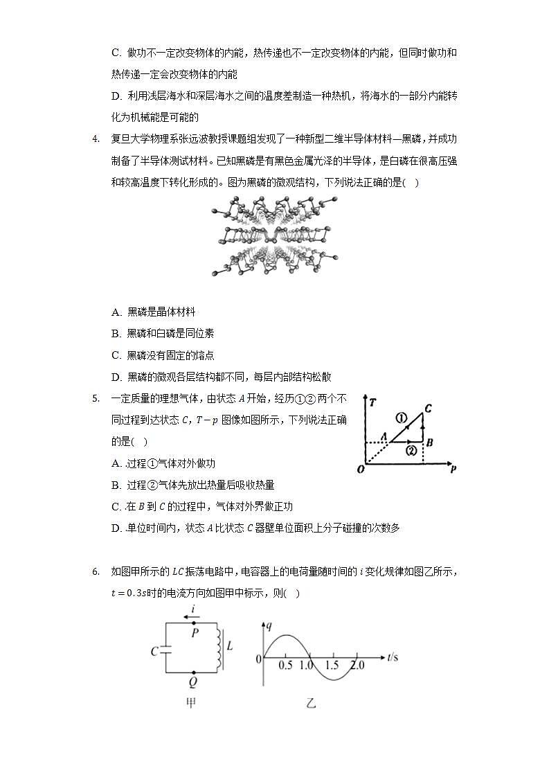 2021-2022学年河北省承德市高二（下）期末物理试卷（含解析）02