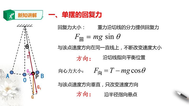 高中人教物理选择性必修一第2章第4节单摆课件07