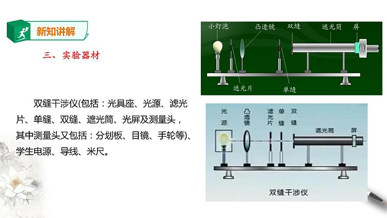 高中人教物理选择性必修一第4章第4节 实验：用双缝干涉测量光的波长课件05