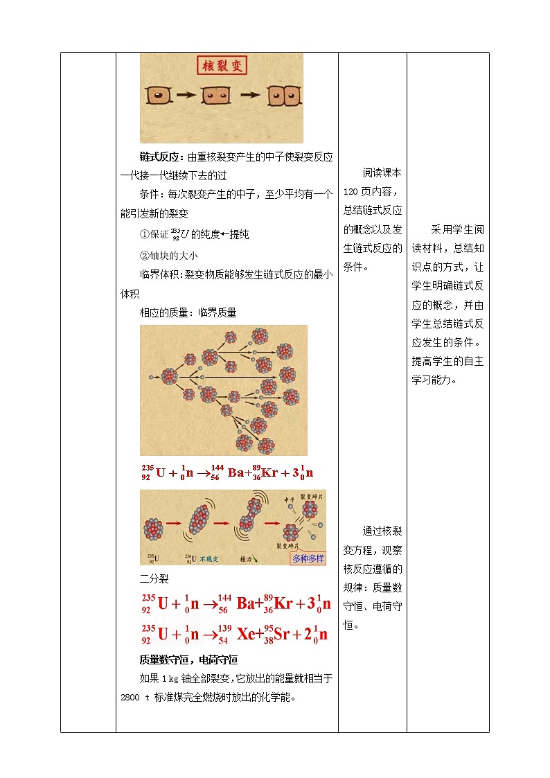 人教版高中物理选择性必修三  第5章第4节核裂变与核聚变教学设计第2页