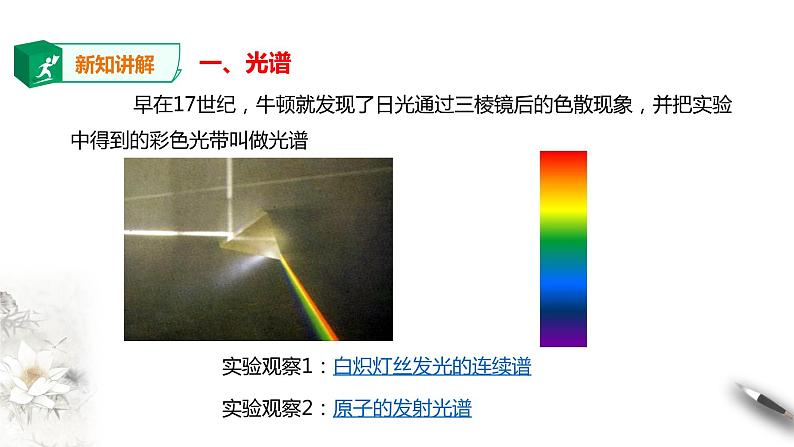 人教版高中物理选择性必修三  第4章第4节氢原子光谱和玻尔的原子模型课件第一课时第3页