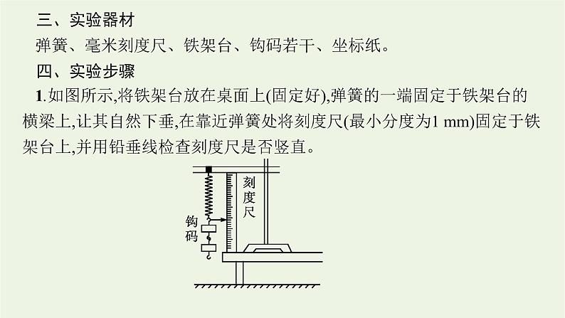 人教版高考物理一轮复习第2章实验2探究弹簧弹力与形变量的关系PPT课件05