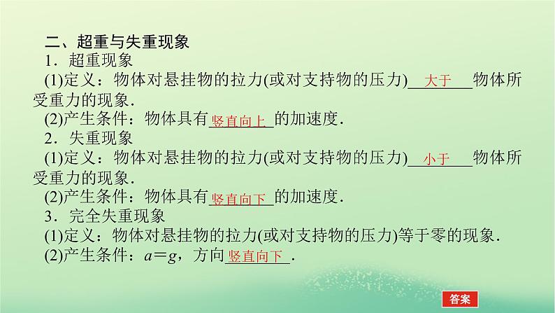 2022_2023学年新教材高中物理第四章牛顿运动定律7超重与失重课件教科版必修第一册06