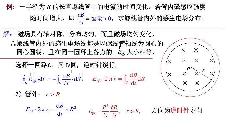 2021-2022学年高二物理竞赛课件：感生电场与静电场第7页