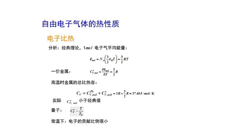 2021-2022学年高二物理竞赛课件：自由电子气体的热性质第5页