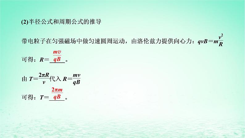 新教材高中物理第一章磁场第四节洛伦兹力与现代技术课件粤教版选择性必修第二册04