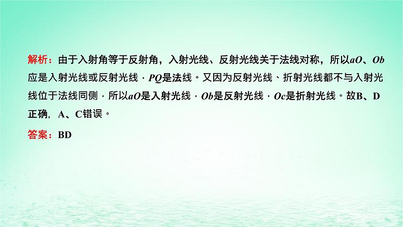 2022秋新教材高中物理第四章光及其应用第一节光的折射定律课件粤教版选择性必修第一册06