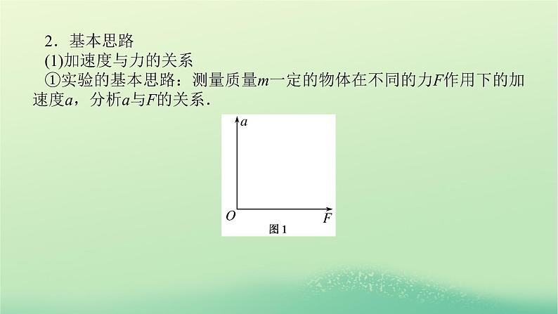 新教材高中物理教科版必修第一册第四章牛顿运动定律2实验：探究加速度与力质量的关系（课件+学案）06