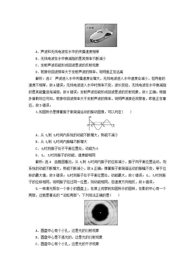 2022秋新教材高中物理模块综合检测粤教版选择性必修第一册第2页