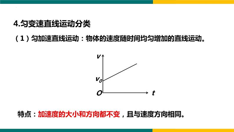 2.2匀变速直线运动速度与时间的关系（课件）-2022-2023学年高一上学期物理人教版（2019）必修第一册第4页