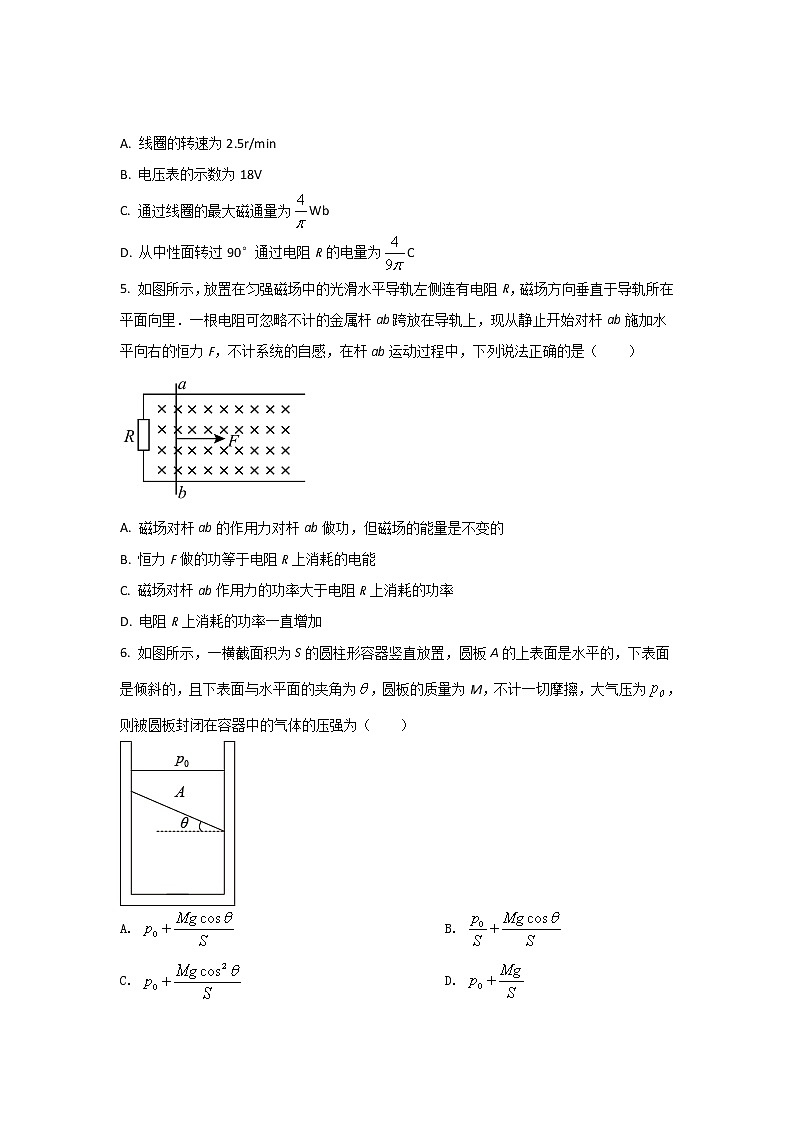 2021-2022学年辽宁省朝阳市第二高级中学高二下学期4月月考物理试题（Word版）第2页