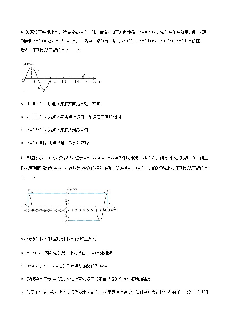 专题1.2 机械振动和机械波（原卷版）第3页
