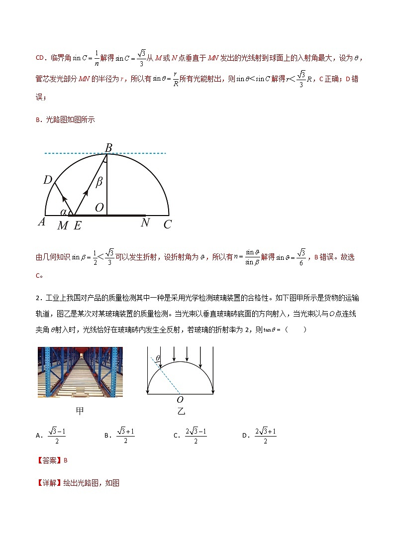 专题1.3 几何光学和物理光学（解析版）第2页