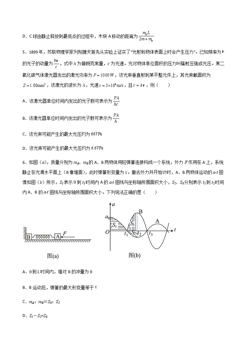 专题1.10 动量定理和动量守恒定律-2023年高考物理靶向专项强化训练（三大题型+冲刺模拟）03