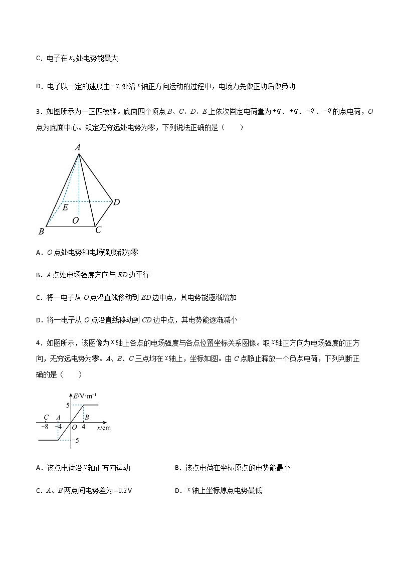 专题1.11 电场线和电场能的性质-2023年高考物理靶向专项强化训练（三大题型+冲刺模拟）02
