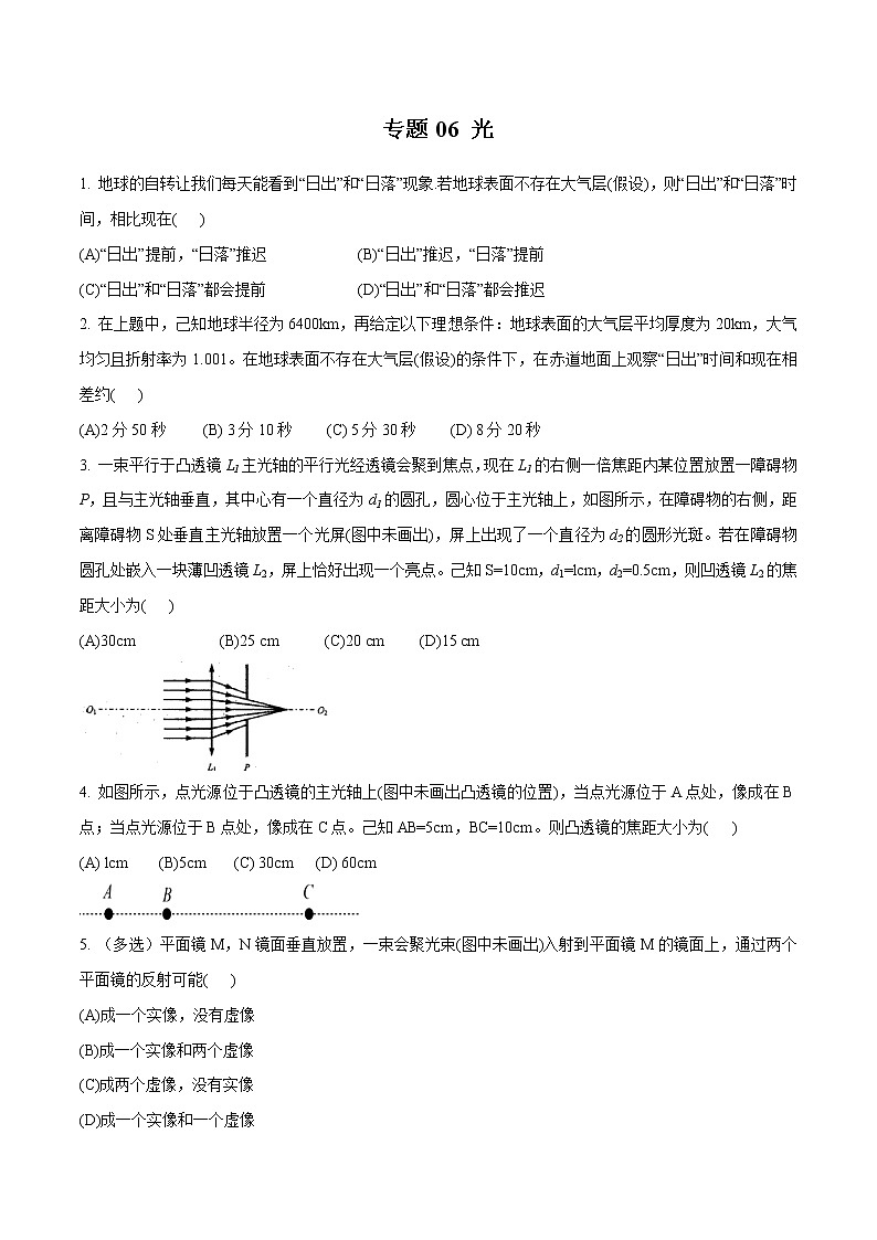 专题06 光（原卷版）第1页
