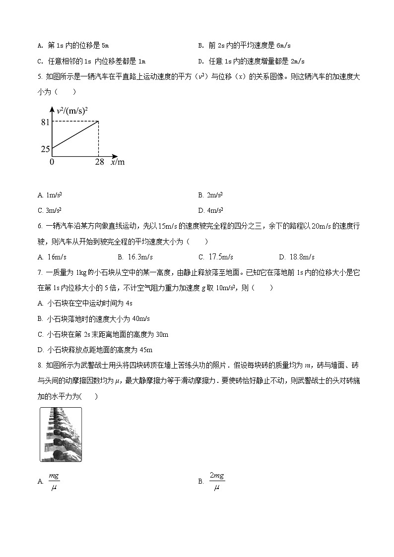 2023届山西省吕梁市兴县友兰中学（黄冈中学兴县校区）摸底考试物理试题（word版）第2页