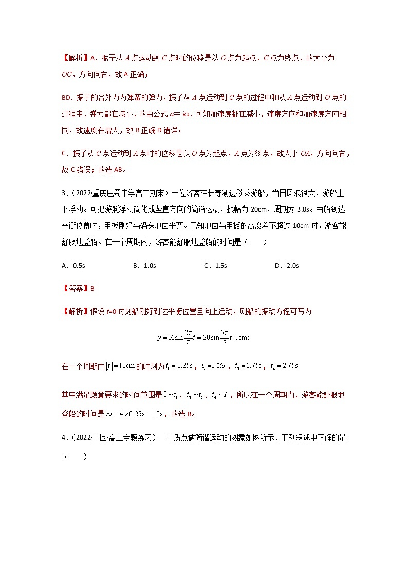【课件+练习】2.2  简谐运动的描述-高二物理课件（视频）+练习-人教版选择性必修第一册02