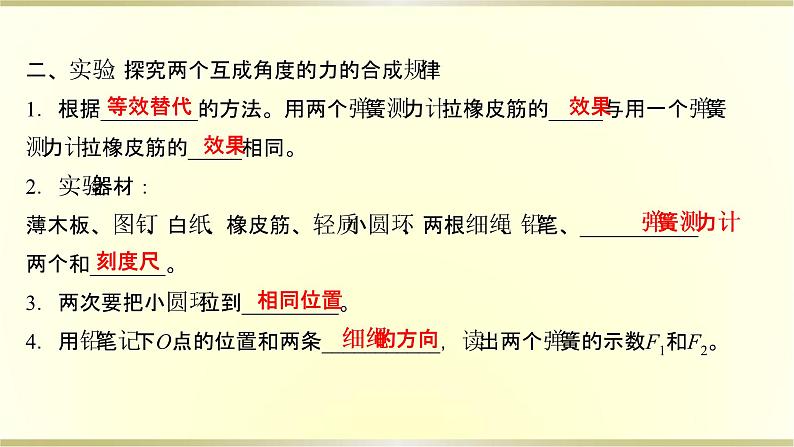 教科版高中物理必修第一册第三章4.力的合成课件05