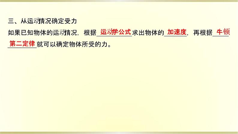 教科版高中物理必修第一册第四章6.牛顿运动定律的应用课件06