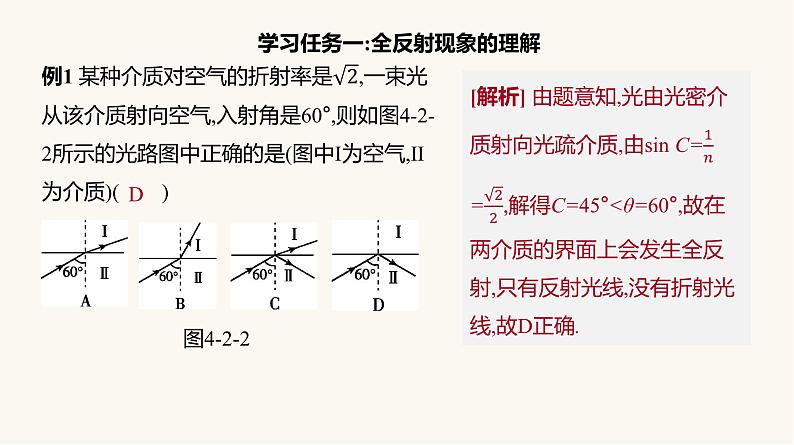 人教版高中物理选择性必修一第4章2全反射课件08