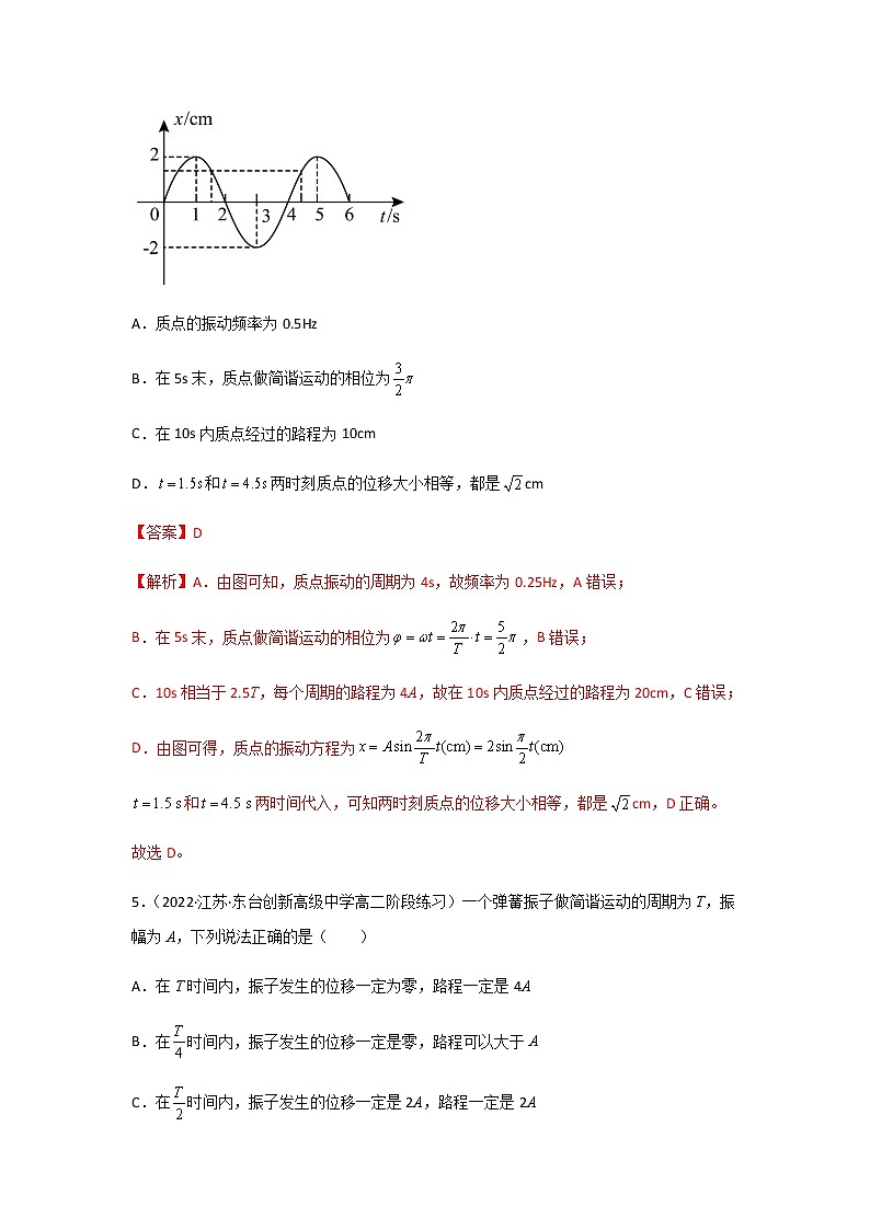 2.2  简谐运动的描述-高二物理课件（视频）+练习（新教材人教版选择性必修第一册）03