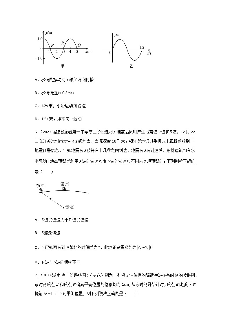 3.2波的描述（精选练习）（原卷版）第3页