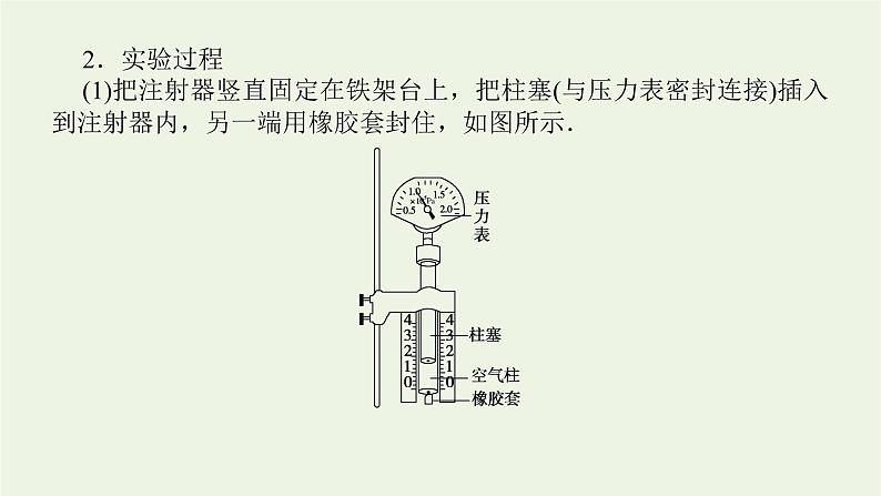 高考物理一轮复习实验18探究气体压强与体积的关系课件07