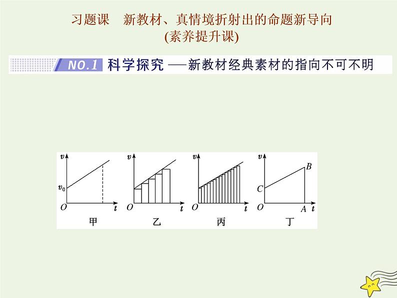 高考物理二轮复习第1章运动的描述匀变速直线运动习题课新教材真情境折射出的命题新导向课件01