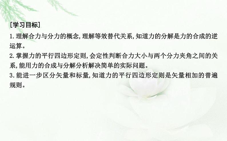 人教版高中物理必修第一册第三章4课时1力的合成与分解课件第2页