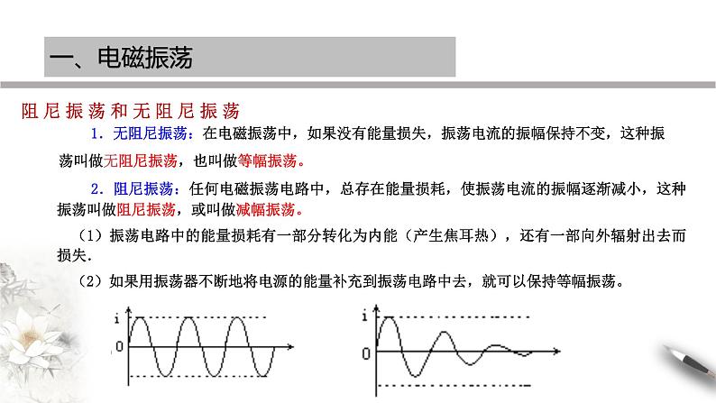 高中人教物理选择性必修二第四章 电磁振荡与电磁波章末复习（课件）同步备课04