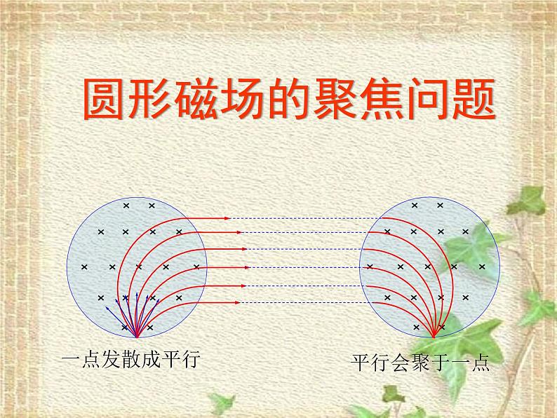 2022-2023年高考物理一轮复习 磁聚焦问题 课件01