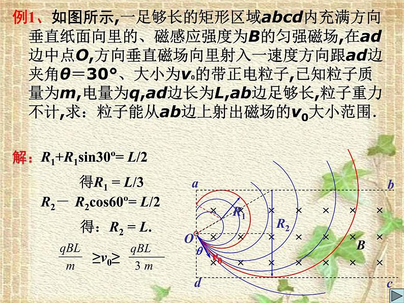 2022-2023年高考物理一轮复习 带电粒子在磁场中运动放缩圆和旋转圆 课件03