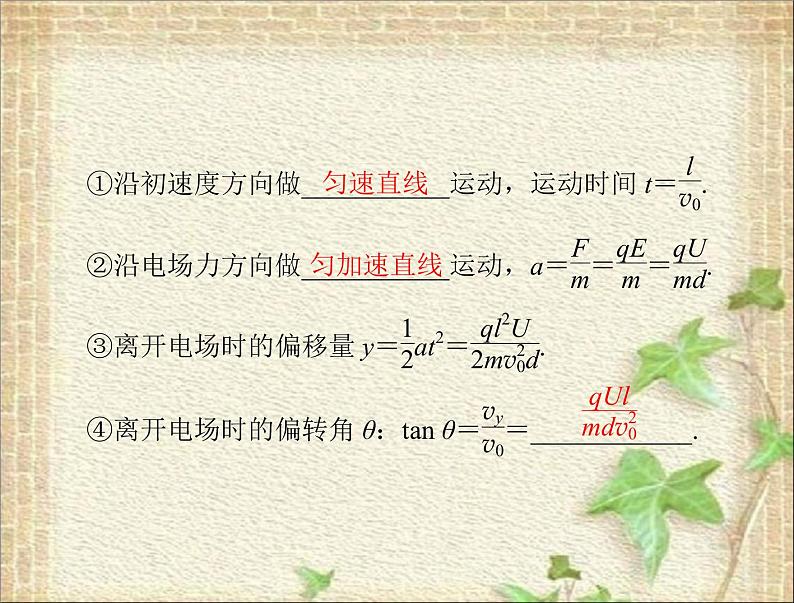 2022-2023年高考物理一轮复习 电容器与电容带电粒子在电场中的运动课件06