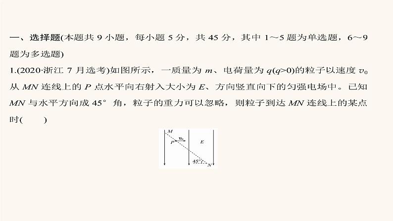 高考物理一轮复习高频考点强化3电场及带电粒子在电场中的运动问题课件02