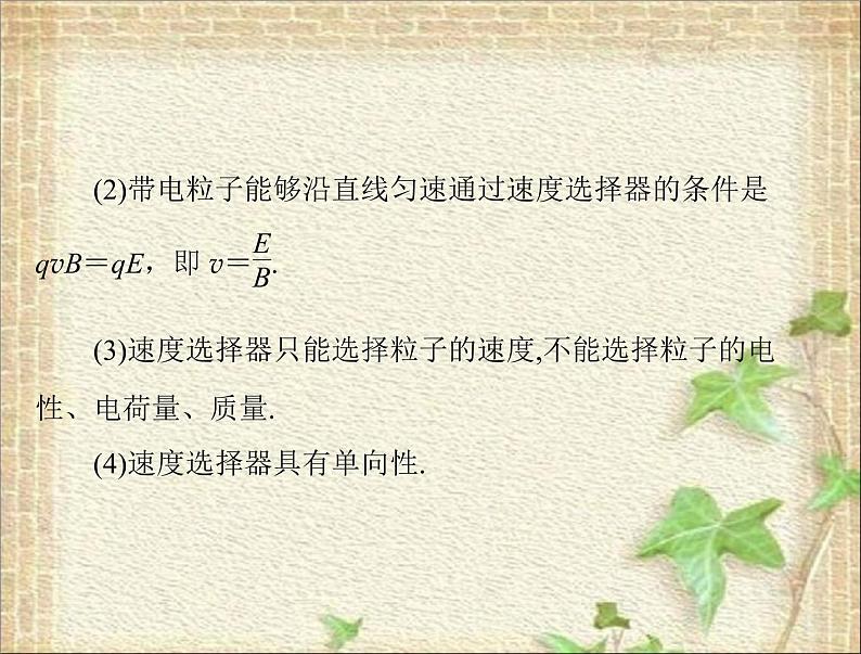 2022-2023年高考物理一轮复习 带电粒子在复合场中运动的科技应用课件02