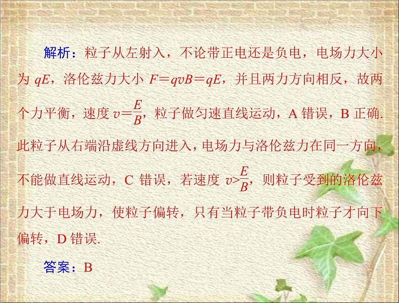 2022-2023年高考物理一轮复习 带电粒子在复合场中运动的科技应用课件04