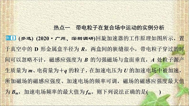 2022-2023年高考物理一轮复习 带电粒子在复合场中的运动 (3)课件07