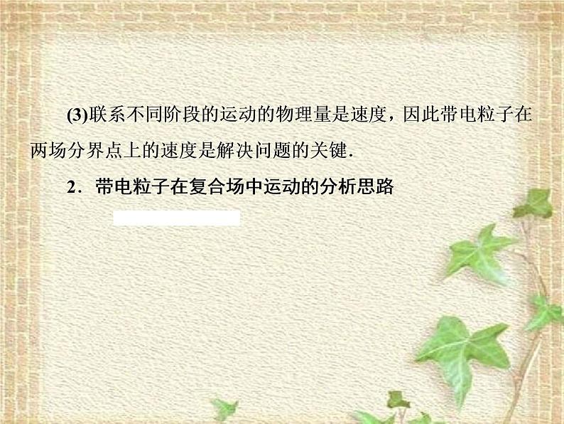 2022-2023年高考物理一轮复习 带电粒子在复合场中运动问题的处理方法 课件第4页