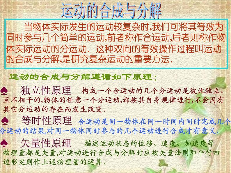 2022-2023年高中物理竞赛 矢量图解运动问题课件第3页