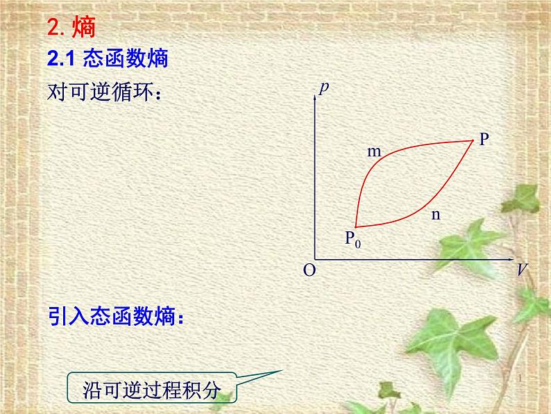 2022-2023年高中物理竞赛 热力学基本概念与基本定律课件第1页