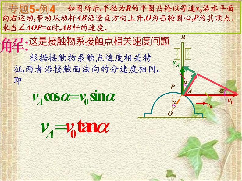 2022-2023年高中物理竞赛 物系相关速度课件07