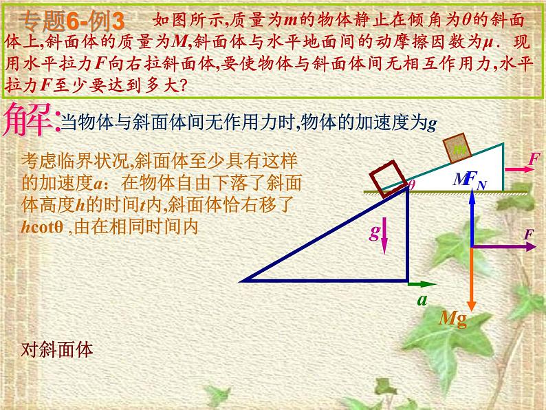 2022-2023年高中物理竞赛 动力学特别问题与方法课件07