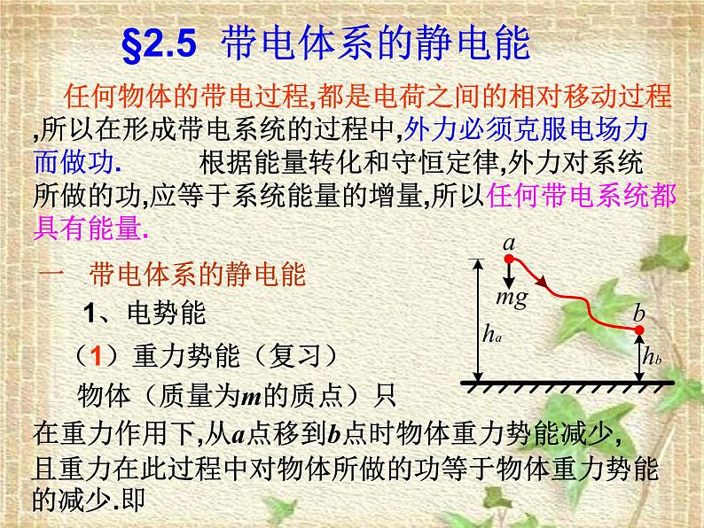 2022-2023年高中物理竞赛 电场2.5带电体系的静电能课件第1页