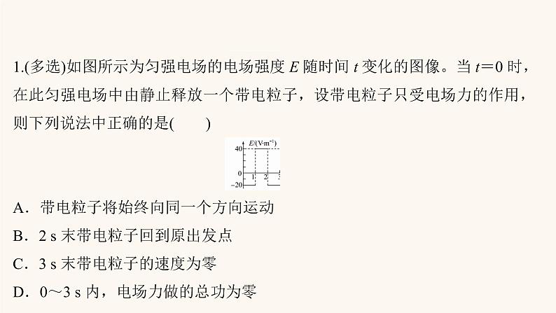 高考物理一轮复习第7章静电场核心素养提升课件第7页