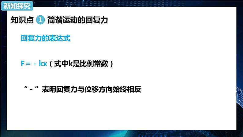 2.3简谐运动的回复力和能量 课件-【新教材】人教版（2019）高中物理选择性必修第一册06