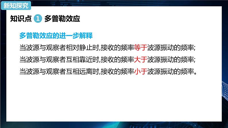 3.5多普勒效应 课件-【新教材】人教版（2019）高中物理选择性必修第一册04