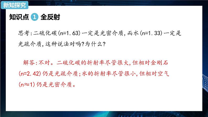 4.2全反射 课件-【新教材】人教版（2019）高中物理选择性必修第一册05